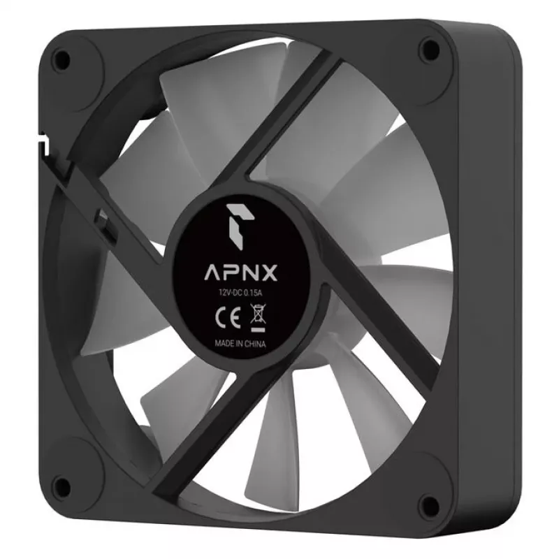 Gehäuselüfter APNX FP1-Q 120 PWM ARGB-BK 120mm PWM ARGB schwarz