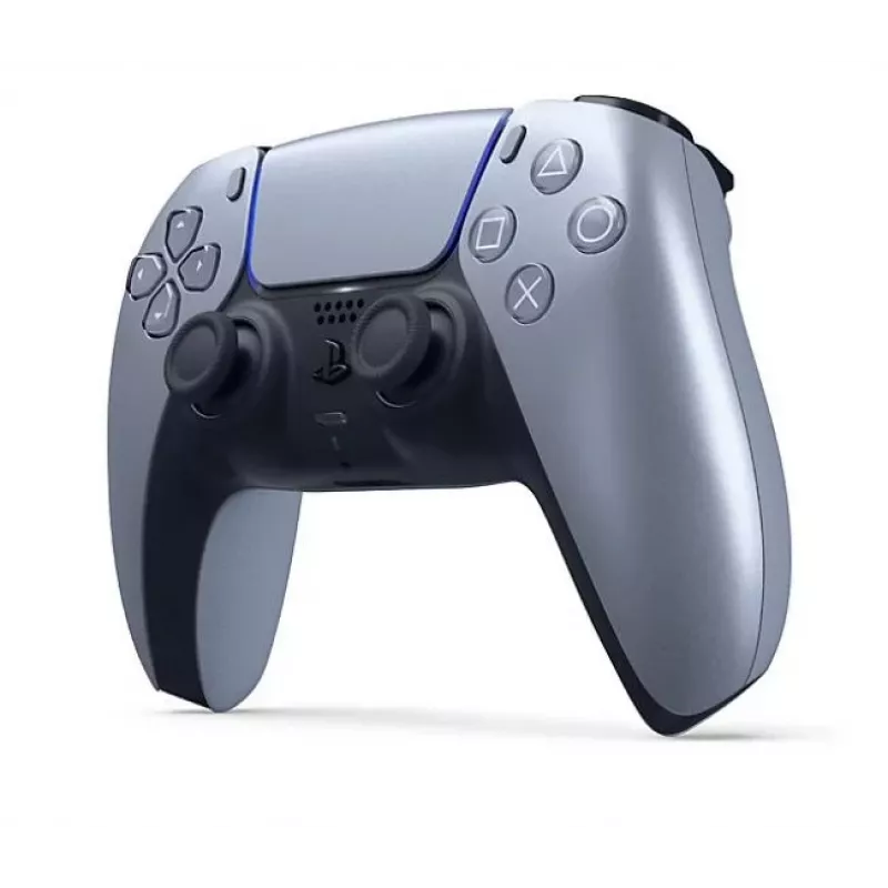 Kabelloser Gamepad Sony DualSense für PlayStation 5 — eingebauter Li-Ion-Akku, Gyro, haptische Vibration, Lautsprecher, 3,5-mm-Klinke, Silber