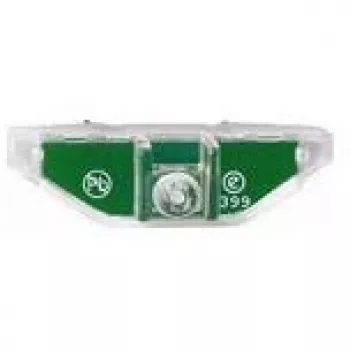 Orientierungslicht Merten MEG3901-0006, LED, grünes Gehäuse, rotes Licht, AC 100–230 V