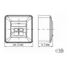 METZ CONNECT BTR IT CONNECT E-DAT C6 8/8(8) AP Cat.6 - Wandgehäuse - RJ-45 X 2 - Reinweiß, RAL 9010 - 2 Ports (1307380002-I)