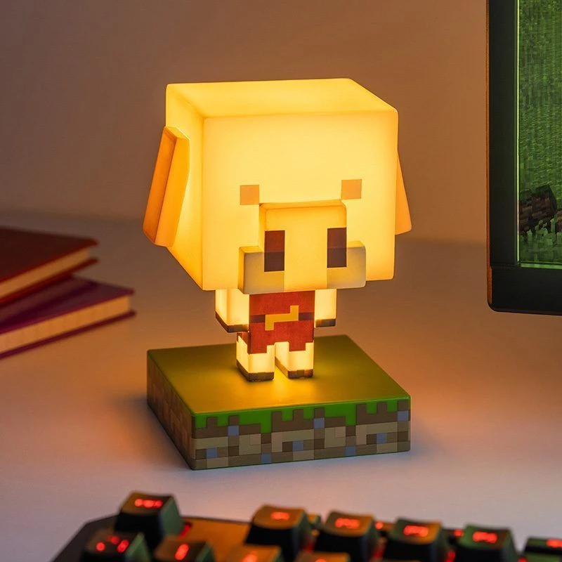 Tischlampe Paladone Icon Light PP14431MCF Piglin LED, dekorativ im Gaming-Design