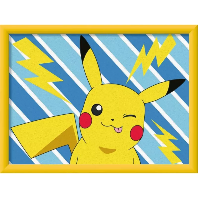 Malset Ravensburger CreArt — Frecher Pikachu (Modell 25557) Malen-nach-Zahlen-Set
