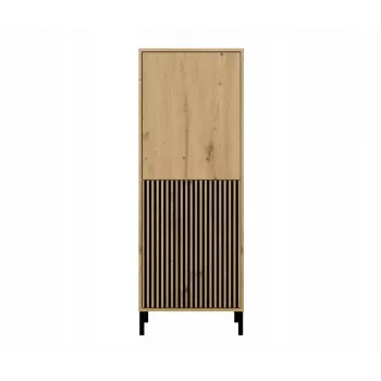 KAMARO 2DK schlank/GŁ Eiche ARTISAN DISPLAY CABINET
