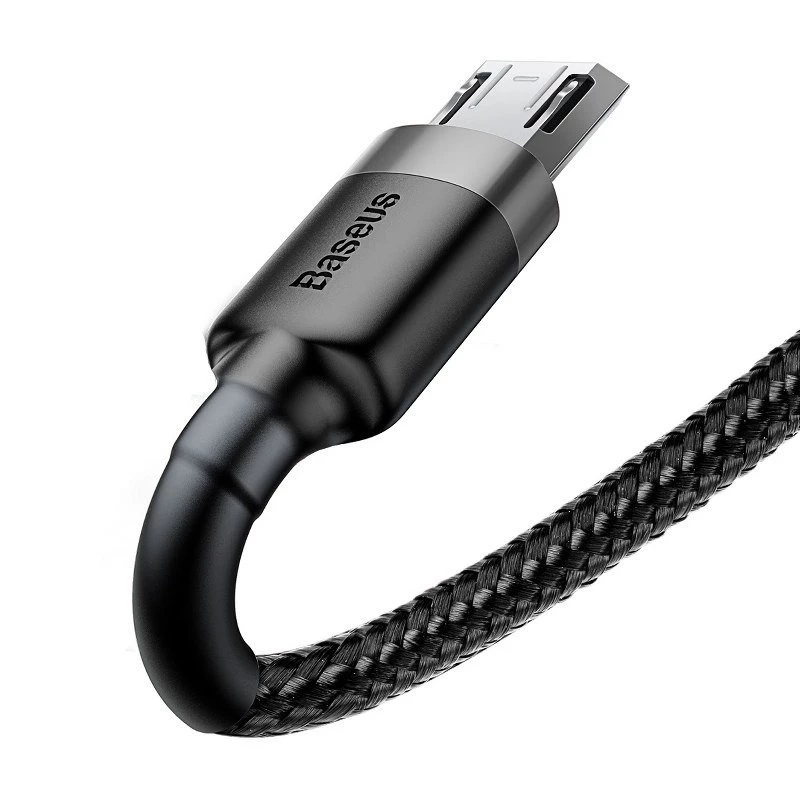 Baseus Cafule 2.4A 1m Micro-USB-Kabel (grau/schwarz)