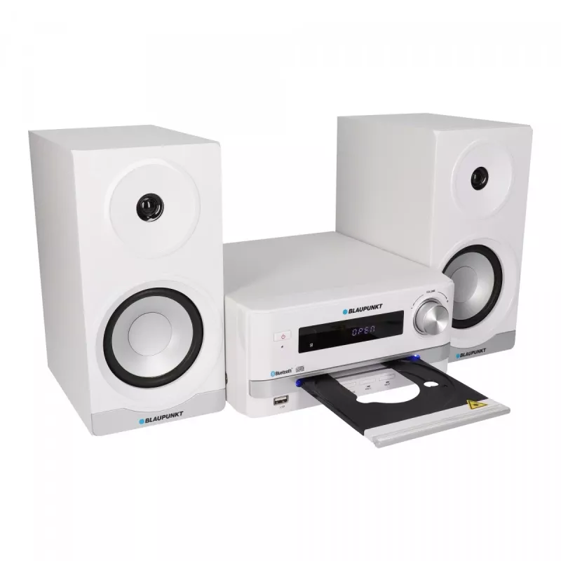 Home Audio Mikrosystem BLAUPUNKT MS16BT 15 W, CD/USB/MP3, Bluetooth, FM RDS, Weiß