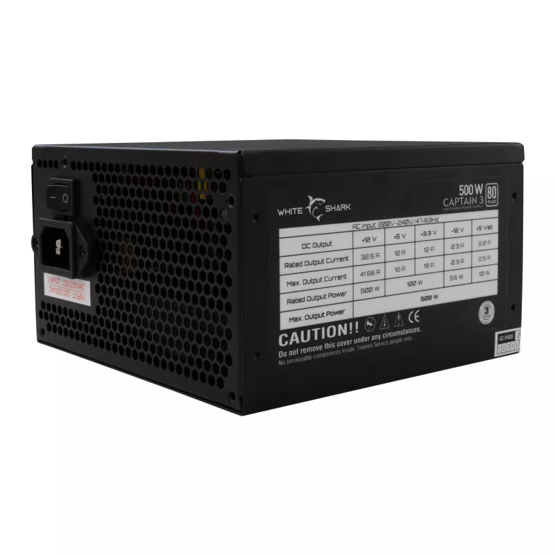 Netzteil White Shark GPSU-W500F Captain 3 500W