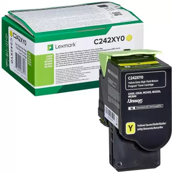 Toner-Kassette Lexmark C242XY0 3000 Seiten Gelb