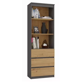 Büroregal Top e shop RS-60 ANT/ART KPL — 3 Einlegeböden, Spanplatte, 600×350×1800 mm
