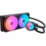 Flüssig-CPU-Kühler NZXT Kraken Core RGB 240 – All-in-One 240-mm-Radiator, RGB-Beleuchtung, Schwarz