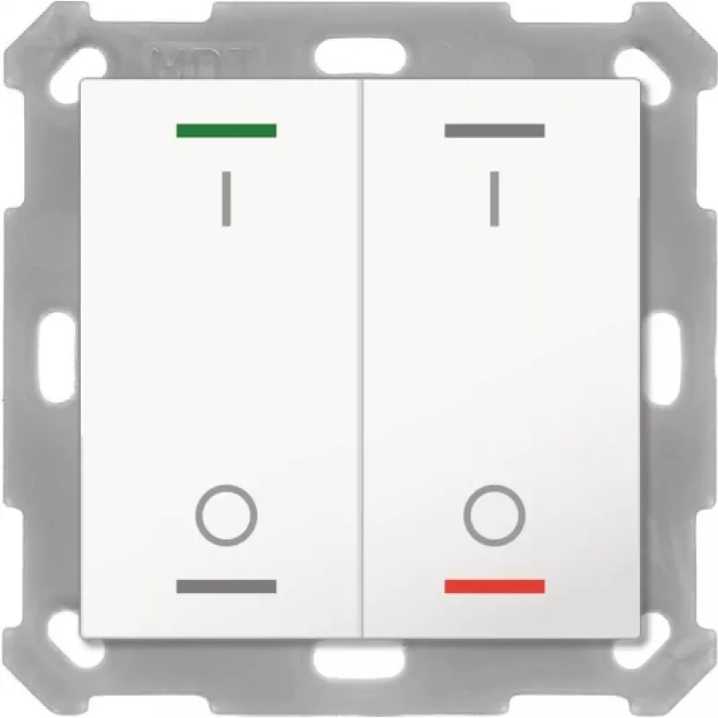 MDT BE-TAL5502.B1 Taster Light 55 2-fach RGBW Schalten (BE-TAL5502.B1)
