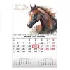 Wandmontierter Kalender Mono 30x43cm.