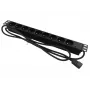 Power Extension Alantec PZ09U 1.8m 9 AC Outlets Indoor Schwarz