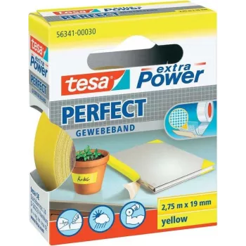 Klebeband Tesa extra Power Gewebeband 56341-30-2, 2,75 m × 19 mm, gelb