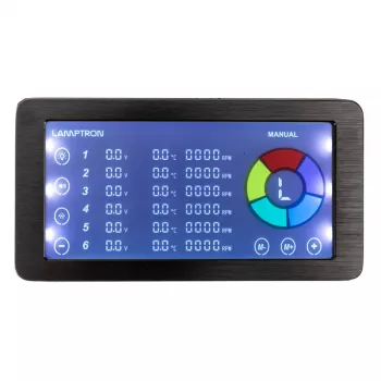 Lüfter- und ARGB-Controller Lamptron LAMP-RF625B, schwarz – kabellose Steuerung für PC-Lüfter und RGB-LEDs