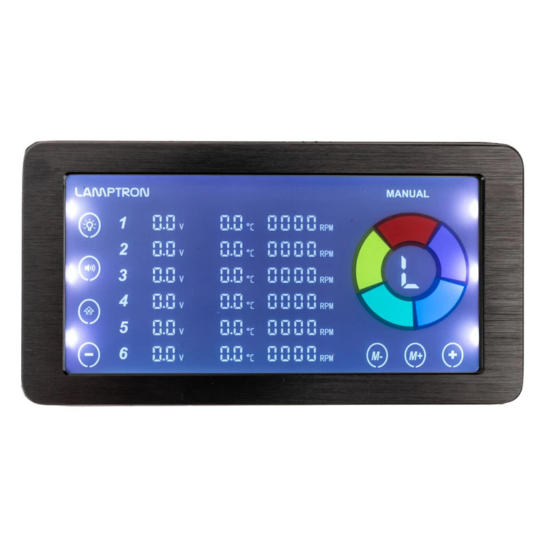 Lüfter- und ARGB-Controller Lamptron LAMP-RF625B, schwarz – kabellose Steuerung für PC-Lüfter und RGB-LEDs