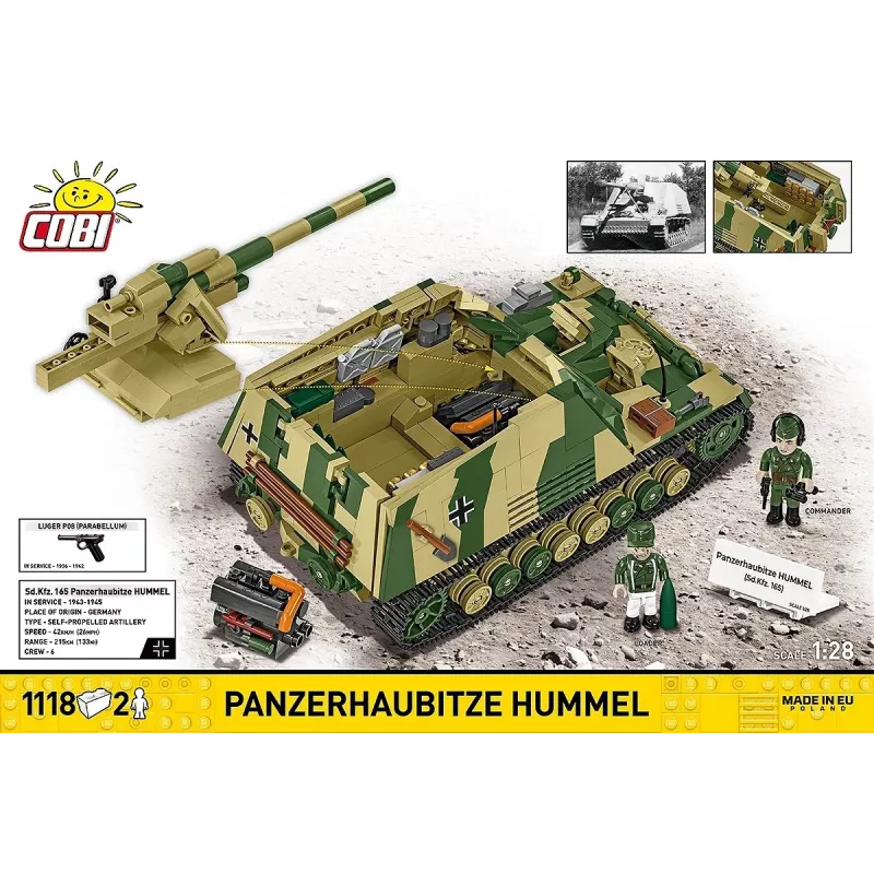 Konstruktionsset Cobi Panzerhaubitze Hummel 1118 Teile Modellbausatz