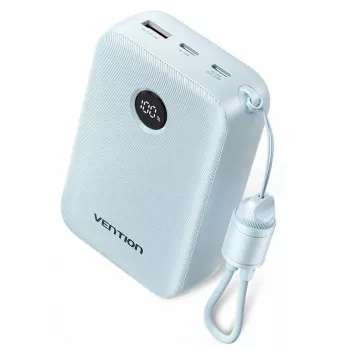 Powerbank Vention FKBL0-C 20000 mAh, 2x USB-C + 1x USB-A, Blau