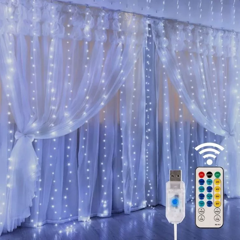 LED-Vorhang Extralink KURTYNA LED 3x3 mit Fernbedienung (Modell EX.73172)