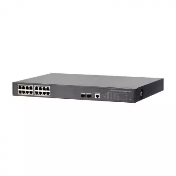 Dahua Technology PoE DH-PFS4218-16GT-240 Netzwerk-Switch Managed Gigabit Ethernet (10/100/1000) Power over Ethernet (PoE) Schwarz