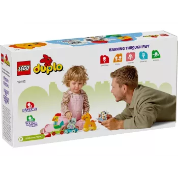 Konstruktionsspielzeug LEGO DUPLO Tierzug 10412 — 19 Teile, für Kinder ab 1,5 Jahren, 170×60×430 mm