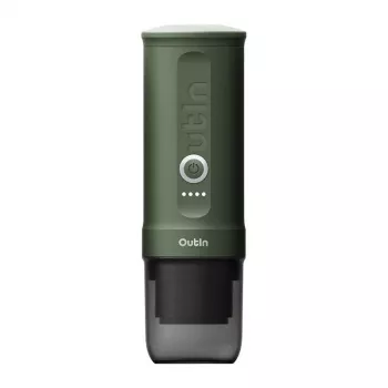 Kaffeemaschine OUTIN Outin Nano Schwarz, Grün — Kaffeepulver, 20 bar, 7500 mAh Batterie, 0,67 kg