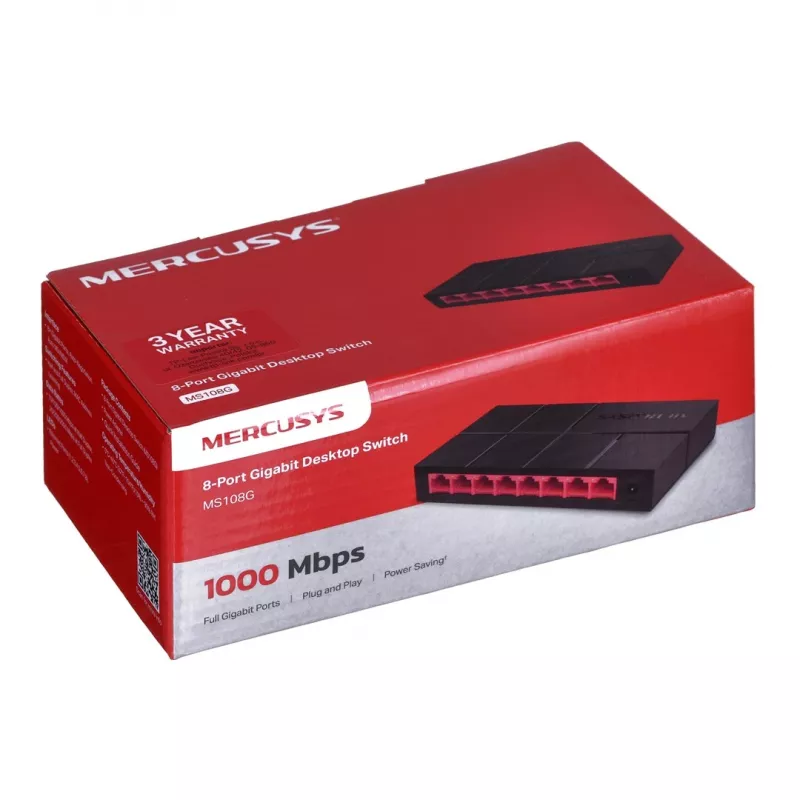 Mercusys 8-Port 10/100/1.000 Mbps Desktop Switch