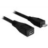 USB-Kabel DeLOCK 83248 USB 2.0 1m Micro-USB B Schwarz