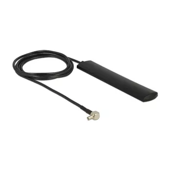 DELOCK LTE-Antenne TS-9-Stecker 90° 3 dBi omnidirektional starr schwarz Klebebefestigung
