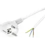 Lappkabel Verbindungskabel [ Schutzkontaktstecker - Buchse - Kabel, offenes Ende] weiß 3 m 70261135 (70261135)