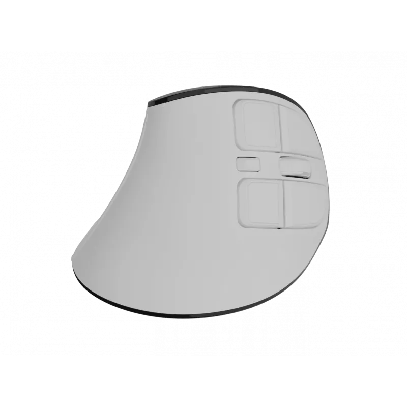 Kabellose Vertikalmaus NATEC Euphoniе Pro Bluetooth 5.0, 4000 DPI, programmierbar, leise, weiß