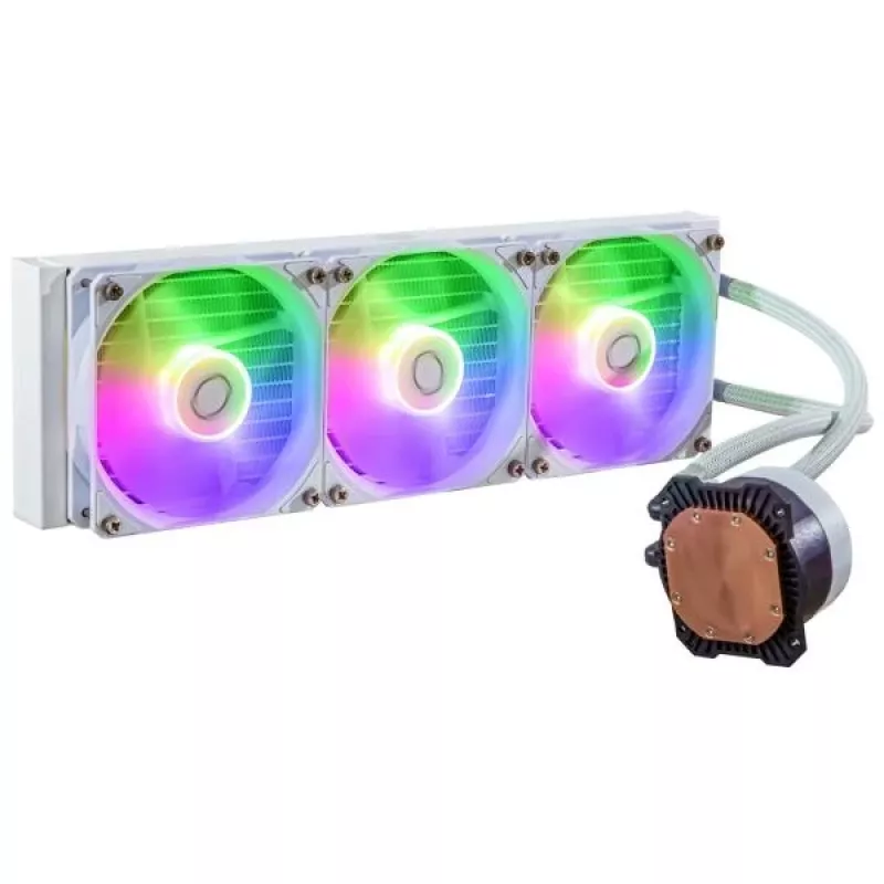 Flüssigkeitskühlsatz Cooler Master MasterLiquid 360L Core ARGB Weiß 12 cm Lüfter