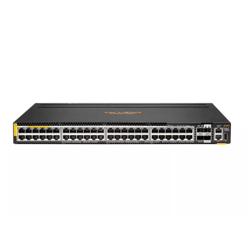 Managed Network Switch HP Enterprise Aruba R8S90A 48x 5G Ethernet (100/1000/5000) PoE, RJ-45/USB-C Konsole, 880 Gbit/s