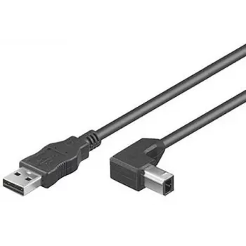 Microconnect USBAB3abgewinkelt USB-Kabel USB 2.0 3 m USB A USB B Schwarz