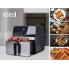 Heißluftfritteuse Eldom IK1501 — 6,5 l, 1800 W, Touch-LED, einstellbarer Thermostat, herausnehmbare spülmaschinenfeste Schüssel
