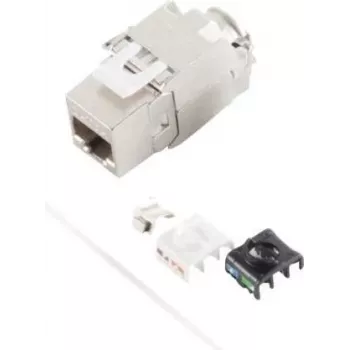 Keystone-Modul S/CONN 08-10030 Flach Metallisch RJ-45