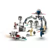 LEGO Star Wars Clone Trooper & Battle Droid Battle Pack Bau-Spielzeug für Kinder mit Speeder Bike Fahrzeug, 4 Minifiguren und 5 Figuren, Geschenk für Jungen