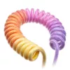 Ducky Premicord Afterglow Spiralkabel, USB Type-C auf Type-A - 1,8 m