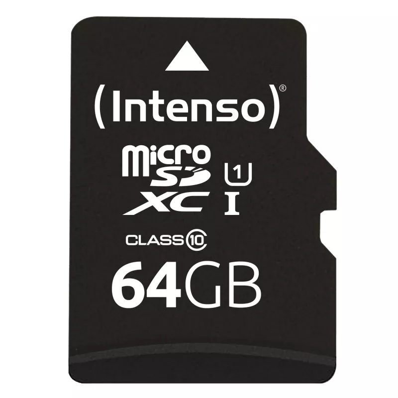 Intenso Performance - Flash-Speicherkarte (microSDXC mit SD-Adapter) - 64GB - UHS-I U1 / Class10 - microSDXC UHS-I (3424490)