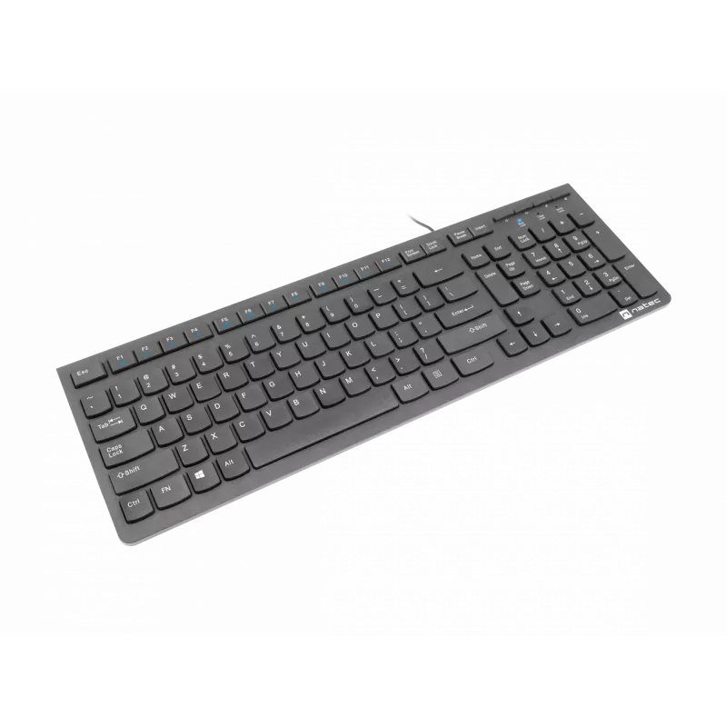Natec Discus 2 - Tastatur - QWERTY - US - Schwarz - Tastatur - US-Englisch - Schwarz