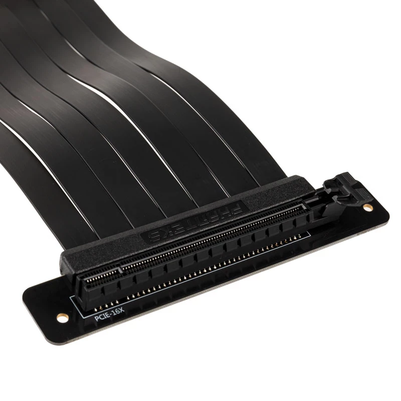 PHANTEKS PCIe x16 Riser Ribbon-Kabel, 90 Grad, 22 cm – schwarz