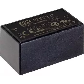 Netzteil MEAN WELL MPM-10-24, 10 W, Eingang 80–264 V, Ausgang 24 V, RoHS