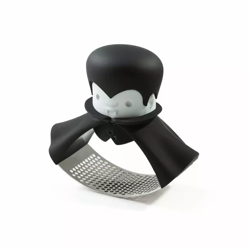 Tisch-Knoblauchpresse Ototo Design Rockula Kunststoff Edelstahl Schwarz Weiß