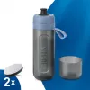 BRITA Active Wasserfilterflasche 600 ml Pastellblau mit Filtern