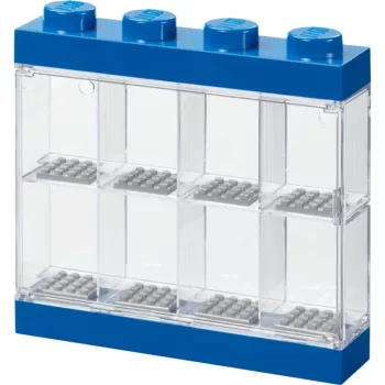 Room Copenhagen LEGO Minifiguren-Vitrine Blau (blau/transparent)