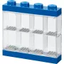 Room Copenhagen LEGO Minifiguren-Vitrine Blau (blau/transparent)