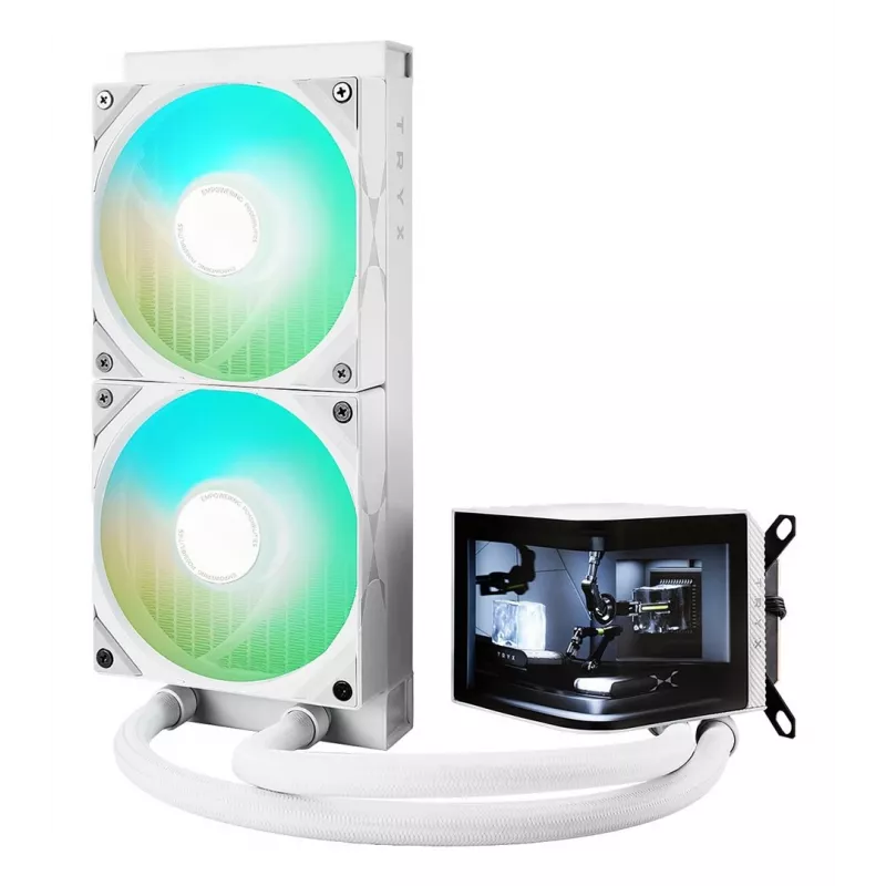 TRYX PANORAMA ARGB 240 Prozessor Flüssigkeitskühlungsset 12 cm Weiß 1 Stück