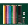 Ölbasierter Stift Faber-Castell Polychromos & Pitt Graphite Matt Set 21 Stück Mehrfarbig