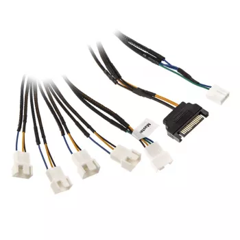 Akasa Flexa FP5S PWM Verteilerkabel (5 Lüfter) - gesleevt, 45 cm (AK-CBFA07-45)