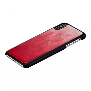 Smartphone-Hülle iKins für iPhone XS Max – rosa See mit schwarzen Akzenten