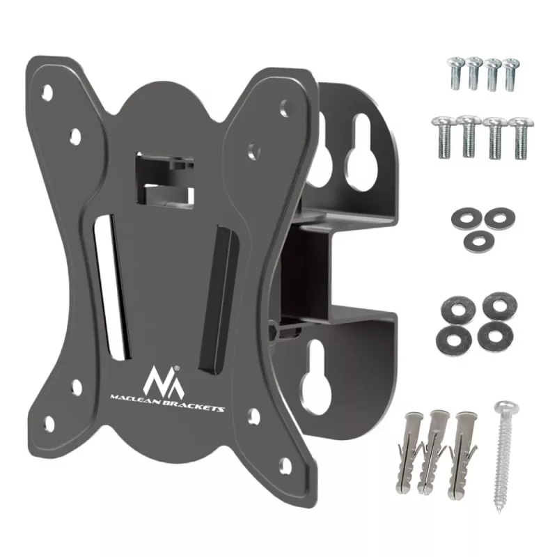 TV-Wandhalterung MACLEAN MC-415 für 13–32-Zoll-Bildschirme, VESA 100×100, Tragfähigkeit 30 kg